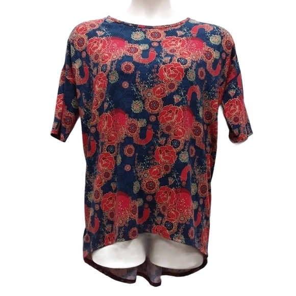 LulaRoe Floral Print Irma Top - Picture 1 of 4